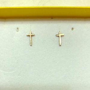 Alex and Ani Providence Collection Cross Earrings